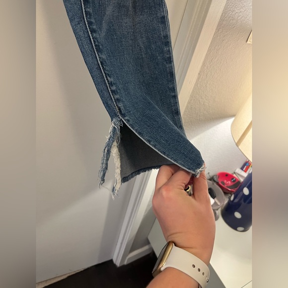 Treasure & Bond High-Rise Loose Skinny Slit Crop Jeans - Size 27 - Picture 5 of 8